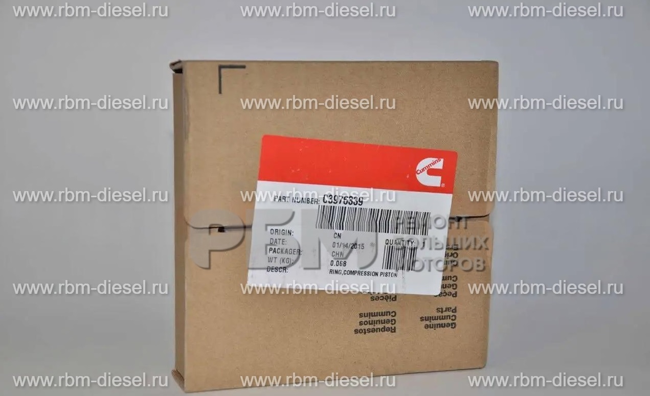 3976339 Компрессионное поршневое кольцо Камминз 3976339 Компрессионное поршневое кольцо Cummins — изображение 1