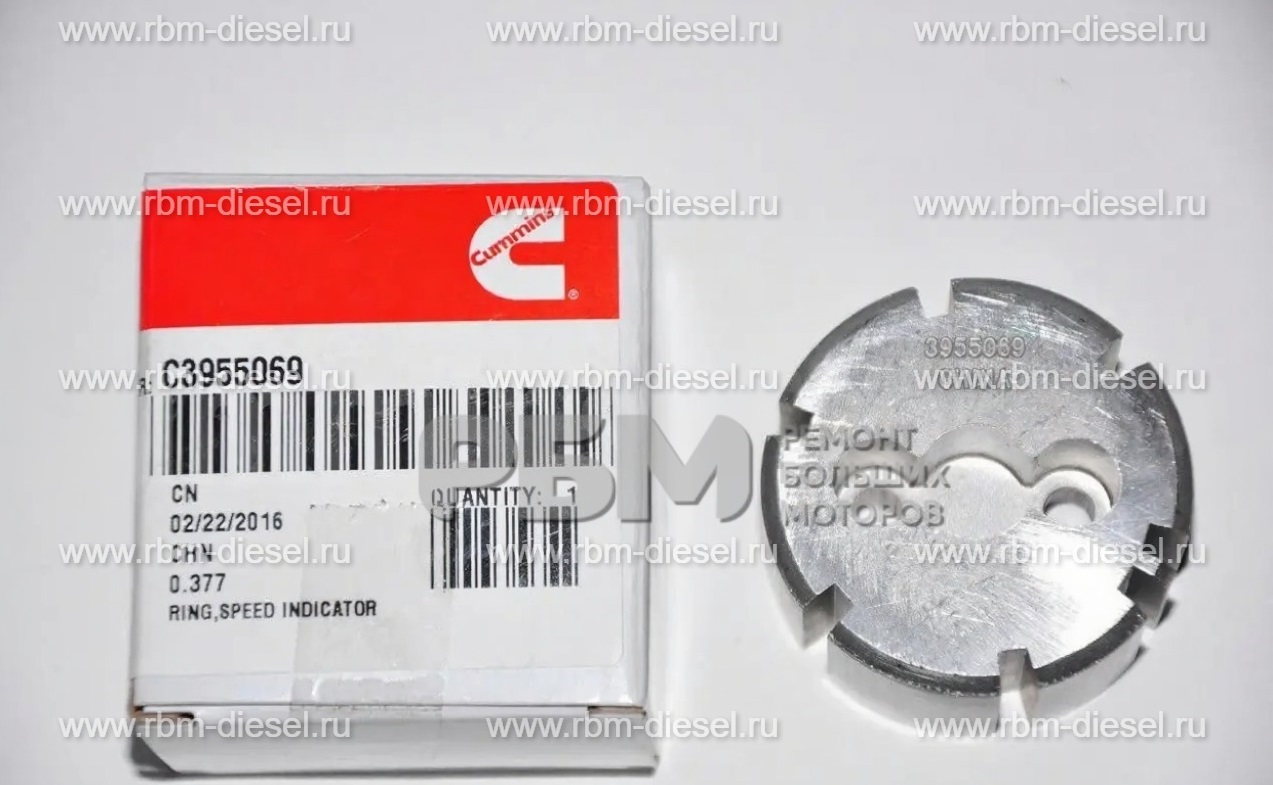3955069 Кольцо индикатора скорости-333e835a-8276-47c6-b842-8f8d78a4555e 3955069 Кольцо индикатора скорости Cummins — изображение 1