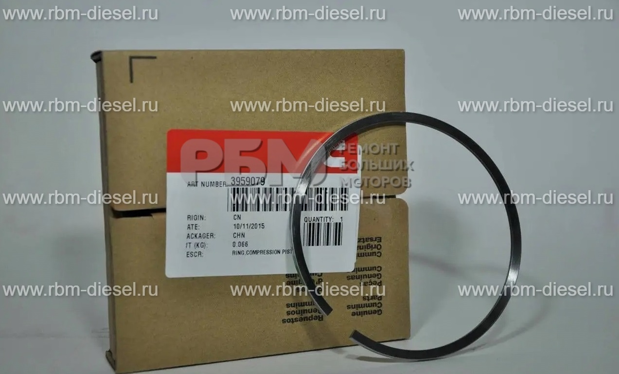 3959079 4089258 Компрессионное поршневое кольцо Камминз 3959079 4089258 Компрессионное поршневое кольцо Cummins — изображение 1