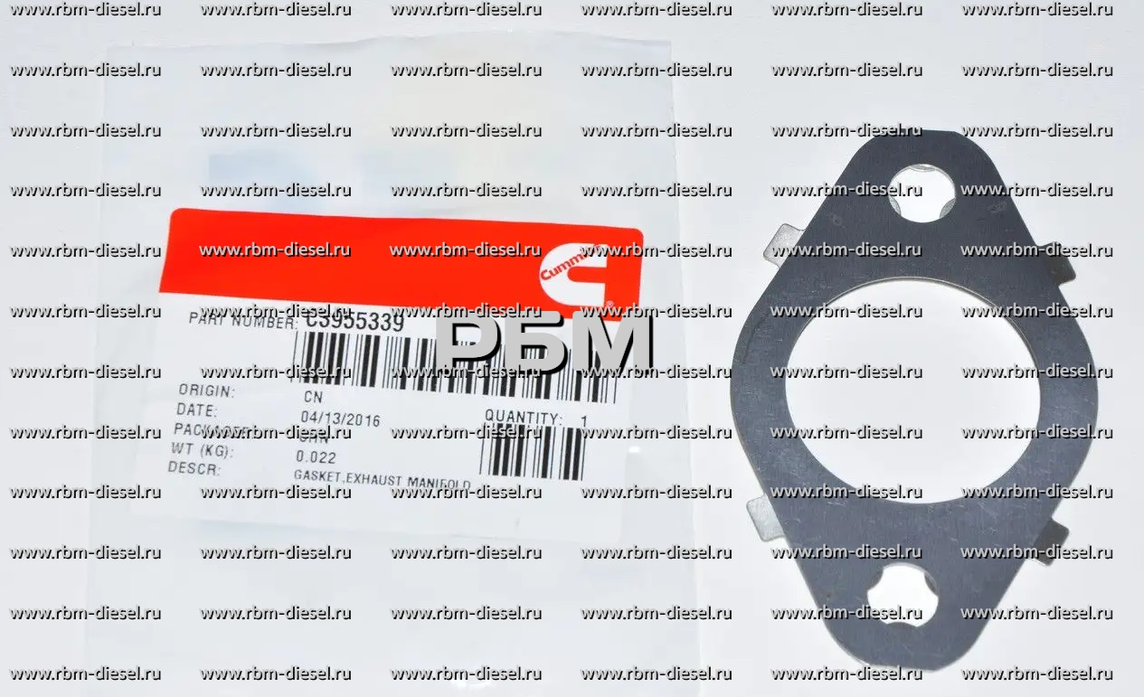 f3ff10b742ccf79ebc1edbadc57e2caa 5266422 3955339 Прокладка выпускного коллектора Cummins — изображение 1