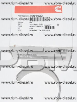 3901432 Подшипник шатуна 0.5 мм (0.020 дюйма) Камминз Cummins