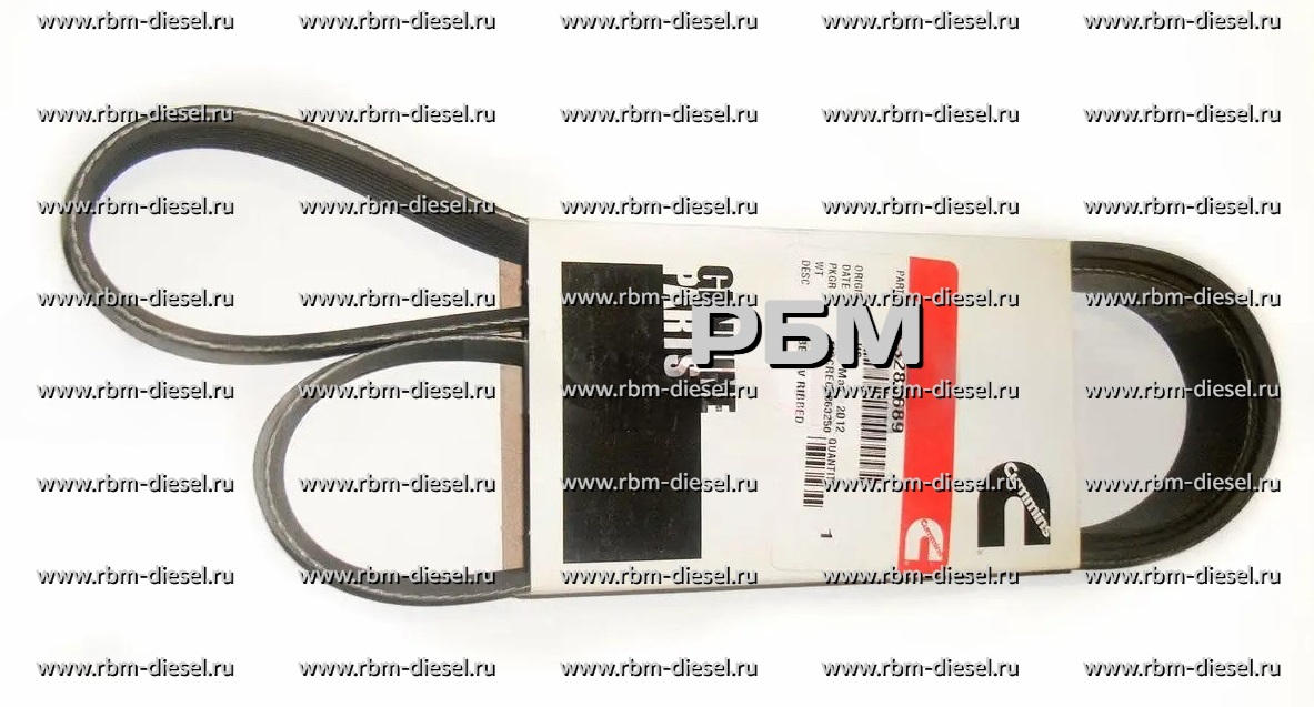 d9911842e323221d0eb4a09cd8c3f4fa 3288689 3290040 3938693 Ремень привода водяного насоса Cummins — изображение 1
