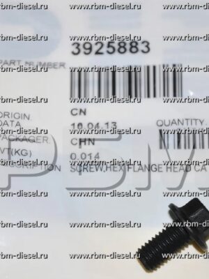 3925883 Шестигранный болт с фланцем Камминз Cummins